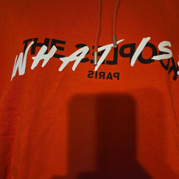 The Kooples Men's Athleisure Sportwear Casual Comfy Red "What Is?" Hoodie Sz XL - Picture 8 of 8